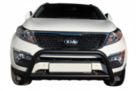 Кенгурятник WT005 Black (нерж.) для Kia Sorento II XM 2009-2014 гг