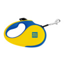 Повідець-рулетка для собак WAUDOG R-leash, малюнок «Colors of freedom», XS, до 12 кг, 3 м, світловідбивна стрічка