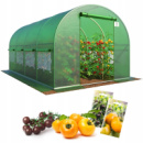 Теплиця парник 10 м² (4×2,5×2 м) оцинкована з UV-захистом для овочів і квітів, Польща