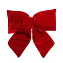 Бархатный бант для декора на елку 55×70 (см) Бордовый CR-2-1