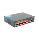 8-портовый управляемый PoE коммутатор YOSO YO208G -120 с 8 портами POE 100Мбит + 2 UP-Link 1000Мбит, 52V/120W. APP-Amitres
