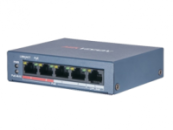 4-портовый POE коммутатор Hikvision DS-3E0105P-E/M(B), 4x RJ45 (100M) +  (Uplink) 1х RJ45 (100M)