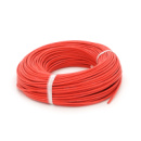 Кабель силиконовый луженный AWG 12 (красный) 100м