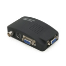 Конвертер VGA to BNC, IN-BNC (папа) на OUT-VGA(мама), Black, Пакет Q25