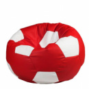 Бескаркасное кресло мяч 60 х 60 см Красно-белое