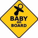 Наклейка Baby on board на авто