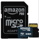 Карта памяти Micro SDHC 32GB Amazon pro microSD Микро СД карта с адаптером