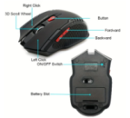 Оптична ергономічна бездротова миша 2.4G USB