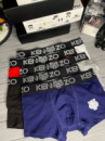 Набор мужских трусов Kenzo Чёрный, Серый, Белый, Синий, Красный mu075
