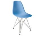 Стілець Тауер ніжки метал пластик блакитний