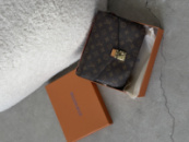 Сумка Louis Vuitton Pochette Metis Medium size коричневий+беж.