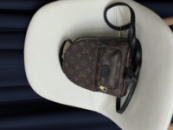 Рюкзак Louis Vuitton  Palm Springs Mini  коричневий + чорний
