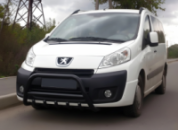 Кенгурятник WT003 Black (нерж) для Peugeot Expert 2007-2016 гг