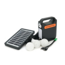 Переносной фонарь EP-391 + Solar, Функции: PowerBank, АКБ 6V/3000mAh, 3 выносные лампочки 3W, 140х60х185мм, Box