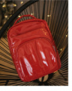 АКЦІЯ. ЧЕРВОНИЙ лаковий — фабричний рюкзак із відділенням для зберігання ноутбука (Луцьк, 689)