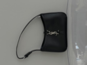 Сумка Yves Saint Laurent Le 5 A 7 гладкий чорний срібло