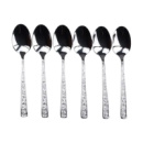 Набор столовых чайных ложек 6 шт нержавеющая сталь гальваническое покрытие столовый набор HP695