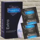 Міцні презервативи для анального сексу «Extra» Pasante 12 шт.