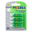 Аккумулятор PKCELL 1.2V AA 2000mAh NiMH Already Charged, 4 штуки в блистере цена за блистер, Q12