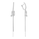Серебряные серьги CatalogSilver с фианитами (2136965)