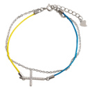 Серебряный браслет CatalogSilver с фианитами, вес изделия 2,13 гр (2134053) 1720 размер