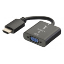 HDMI to VGA адаптер-переходник с аудио (шнур 24.5 см)