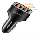 АЗУ 4USB REDDAX RDX-110 Qualcomm Quick Charge 3.0 USB BLACK