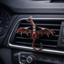 Ароматизатор в авто Дракон Освіжувач повітря на решітку Синій / Червоний