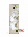 Виниловая наклейка на холодильник Белая орхидея