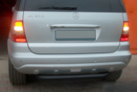 Задняя дуга AK006 Черная (Нержавеющая сталь) для Mercedes ML W163 1997-2005 гг