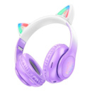 Беспроводные Bluetooth наушники HOCO W42, White/Purple, Box