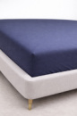 Простирадло на резинці Ecotton 180х200 см фланель бавовняне Blue синій