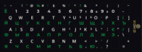 Наклейка на клавиатуру Украинский/Английский/Русский XoKo XK-KB-STCK-SM 48 клавиш