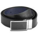 Ремень мужской кожаный Semi Line Black/Blue (P8234-0 L)