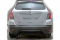 Задняя дуга AK007-2 Черная (нерж. сталь) для Opel Antara 2006-2017 гг