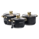 Набор кастрюль из нержавеющей стали 3 штуки с крышкой 5,1/3,9/2,9 л HP33524