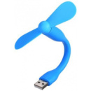 DM Вентилятор портативний гибкий Mini Fan USB від повербанка/ноутбука Blue (Код товару:37844)