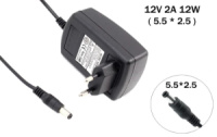 Блок питания для монитора 12v 2a 24w 5.5x2.5mm (B class) 1 день гар.