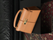 Сумка JW PEI Elise Big size коричневий+золото