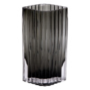 Прямоугольная декоративная стеклянная ваза для цветов 23 см серого цвета HP-1702