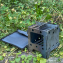 Печь-щепочница Mzavod 13.5х13.5х15см 2мм малая с чехлом