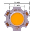 Діод Bridgelux LED COB Chip 19мм круглий Diode DC 8-10V 3W 300mA (тепле біле світло)