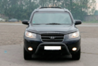 Кенгурятник WT007 Black (нерж.) для Hyundai Santa Fe 2 2006-2012 гг