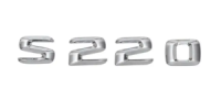 Напис на багажник, емблема Mercedes S220