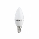 Лампа светодиодная LED C37, E14, 5Вт, 150-300В, 4000K, 30000ч, гарантия 3года. (Свеча) INTERTOOL LL-0152