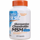 Глюкозамин & Хондроитин & МСМ, OptiMSM, Doctor's Best, 120 капсул