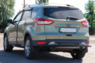 Задняя дуга AK002-2 Черная (нержавейка) для Ford Kuga/Escape 2013-2019 гг