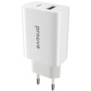 Мережевий зарядний пристрій Proove Rapid 20W Type-C + USB White (WCRP20110002) (Код товару:37761)
