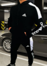 Зимний спортивный костюм Adidas Черный На флисе