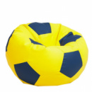 Бескаркасное кресло мяч 60 х 60 см Жёлто-синее